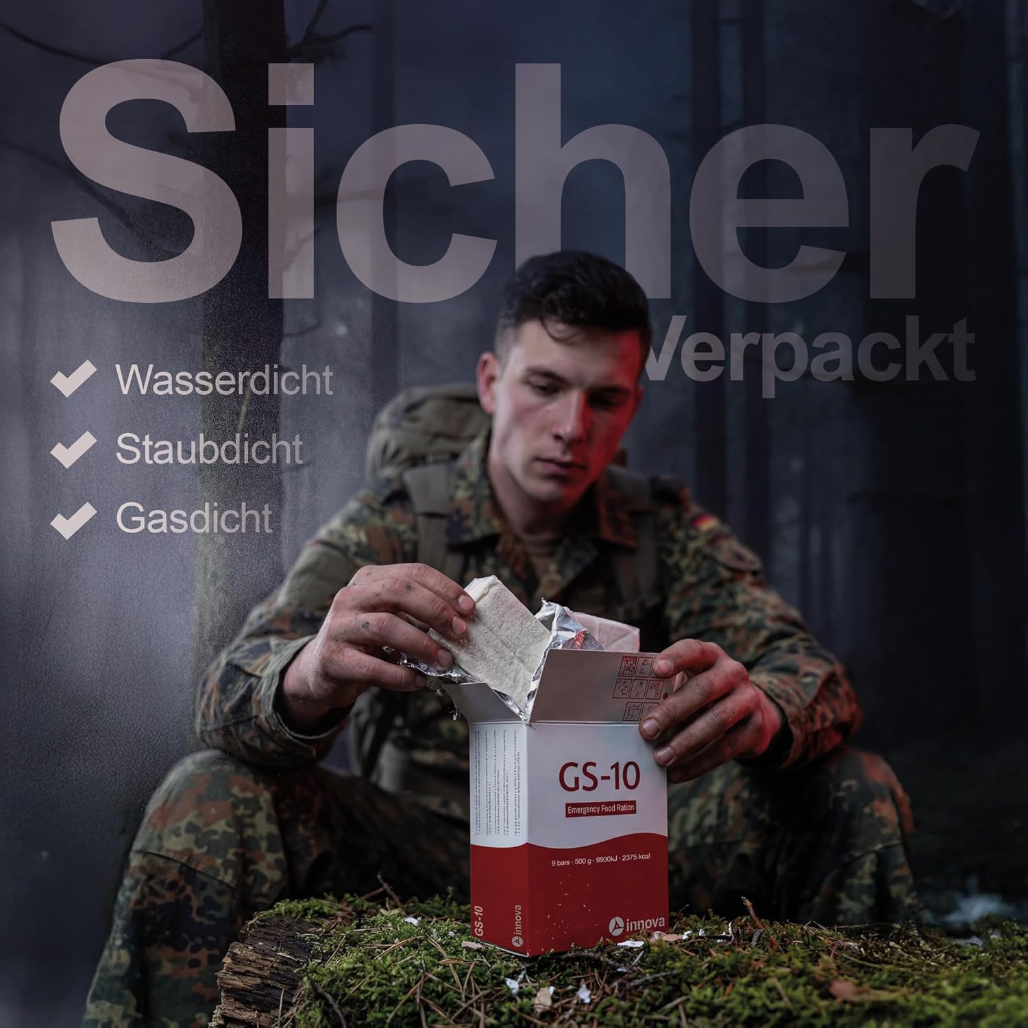GS-10 Notnahrung 6 x 500 g Einheit Langzeitnahrung | Notversorgung – Produkt hermetisch versiegelt – Bild 7