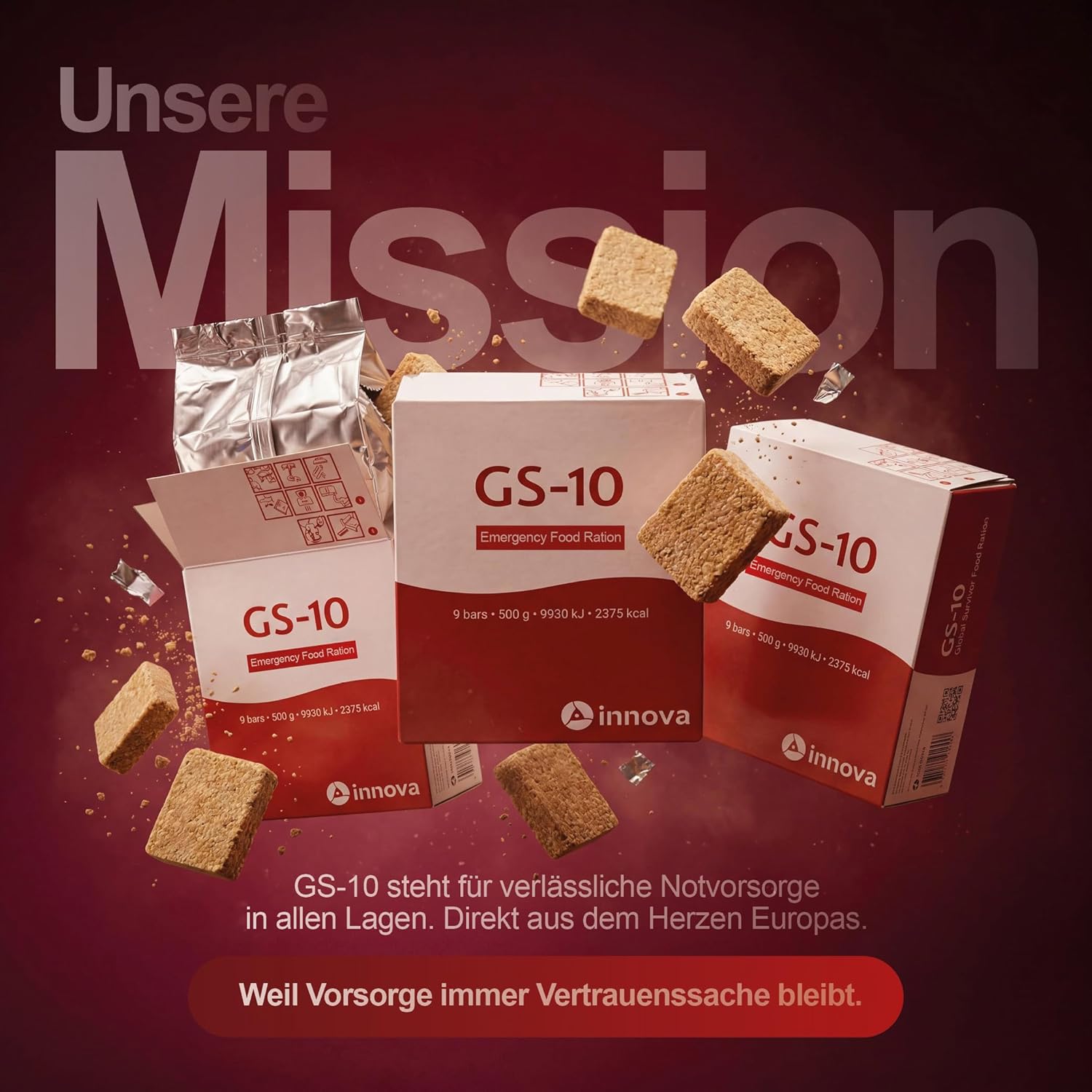 GS-10 Notnahrung 6 x 500 g Einheit Langzeitnahrung | Notversorgung – Produkt hermetisch versiegelt – Bild 8