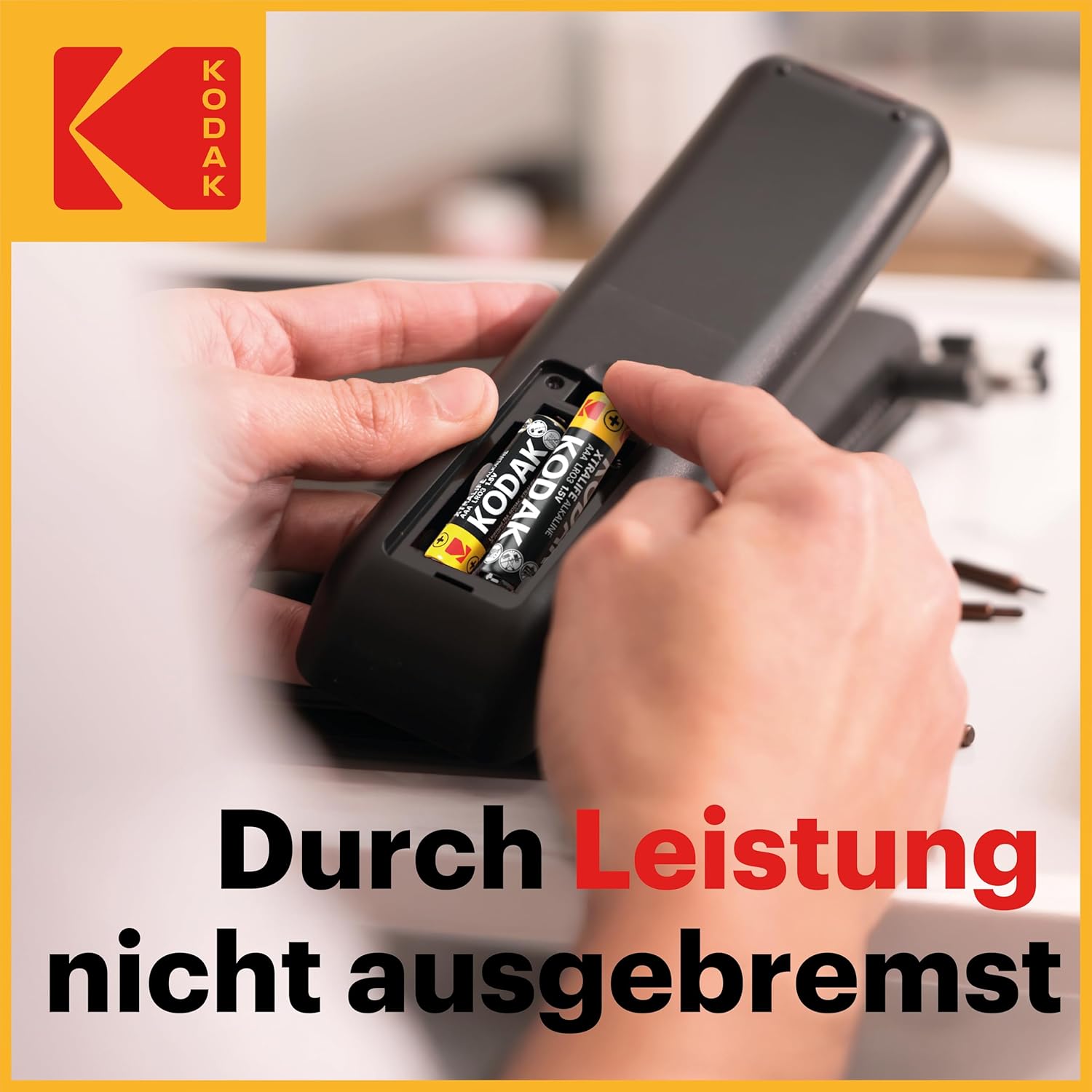 Kodak Xtralife 60er-Pack AAA-Batterien, Triple-A-Batteriepack, LR03 Alkaline 1,5 V, 10 Jahre Haltbarkeit, ideal für Geräte mit hohem Stromverbrauch, 6x mehr Leistung, kunststofffreier Karton – Bild 4