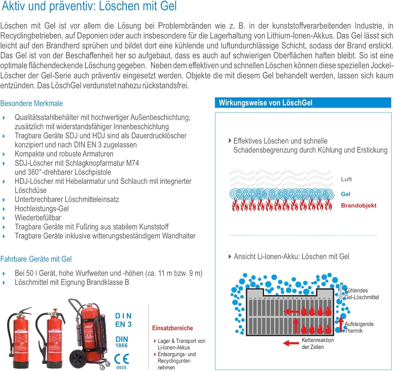 MBS-FIRE Gel-Feuerlöscher Speziallöscher für Lithium-Ionen-Akkus DIN EN 3, GS + Wandhalter + Sockel, 8 A = 4 LE Feuerlöscher mit Wartungszertifikat, Wartungszertifikat 9 Liter – Bild 8
