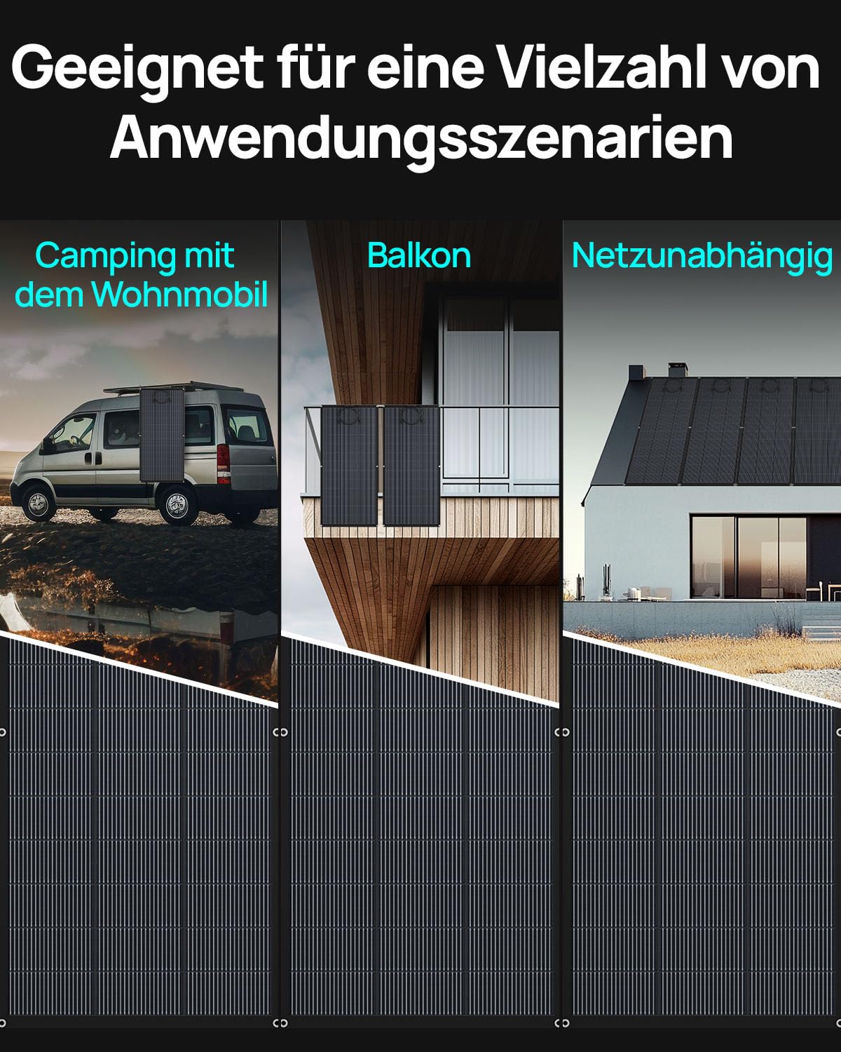 ECO-WORTHY 200 W flexibles Solarpanel ETFE-Material 18BB Monozelle 25 % hohe Umwandlung für Balkon, Wohnmobil, Boot, Dach, Camping, Haus, Yacht, unebene Oberflächen – Bild 9
