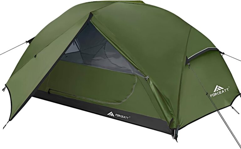 Forceatt Zelt 2–3 Personen Campingzelt, 2 Türen wasserdicht und winddicht, 3–4 Jahreszeiten, ultraleichtes Rucksackzelt für Trekking, Camping, Outdoor.