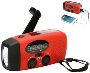 Kurbelradio mit Solar- und LED-Tasc...