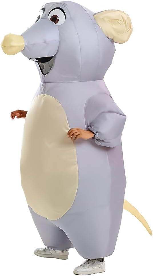 Aufblasbares Maus-Kostüm für Erwachsene, aufblasbares Maus-Kostüm, lustiges Halloween-Party-Cosplay-Kostüm – Bild 6