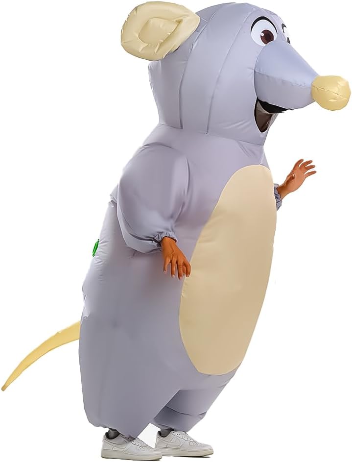 Aufblasbares Maus-Kostüm für Erwachsene, aufblasbares Maus-Kostüm, lustiges Halloween-Party-Cosplay-Kostüm – Bild 5