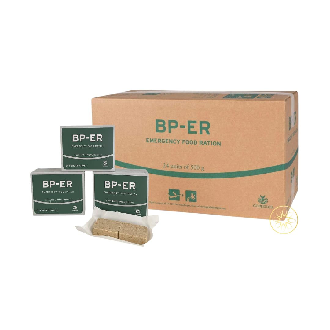 BP-ER Notration, Notfutterration, Box mit 24 x 500 g, Langzeitnahrung, Notnahrung verzehrfertig, Notration ist von höchster Qualität