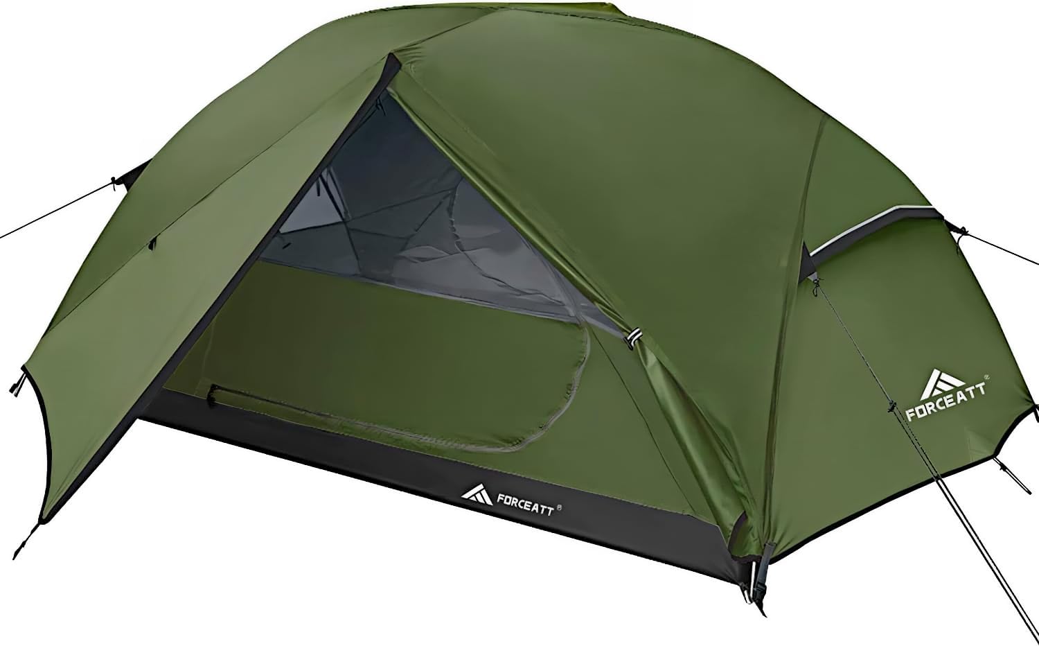 Forceatt Zelt 2–3 Personen Campingzelt, 2 Türen wasserdicht und winddicht, 3–4 Jahreszeiten, ultraleichtes Rucksackzelt für Trekking, Camping, Outdoor.