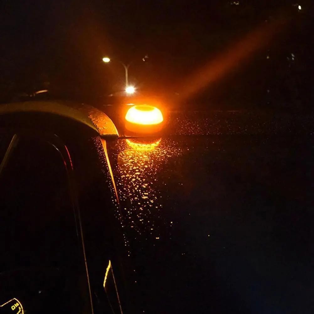 AOHEWEI V16 Warnleuchte mit Magnetfuß für Autodach, 360° LED-Blinklicht, wasserdicht IP54 – Ersatz für Warndreieck, geeignet für Auto, Motorrad, Wohnmobil und LKW – Bild 3