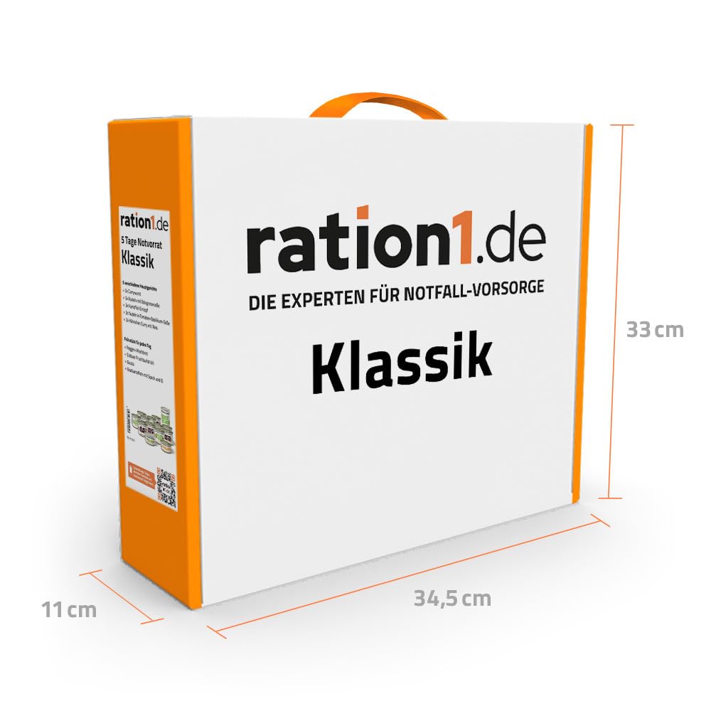 ration1 Notration Fertignahrung, Notnahrung 10 Jahre haltbar, Nudeln, Currywurst, Kartoffeln, Hühnercurry, Brot, Gouda, Erdbeere, Notnahrung, Outdoor, Camping, Trekking, Survival – Bild 7