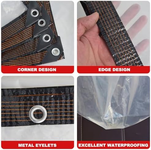 Wasserdichtes Outdoor-Abdeckplane, multifunktionaler Zeltschirm, robustes Kunststoffgewebe für Camping, Wandern, Strand und Notunterkunft – Bild 5