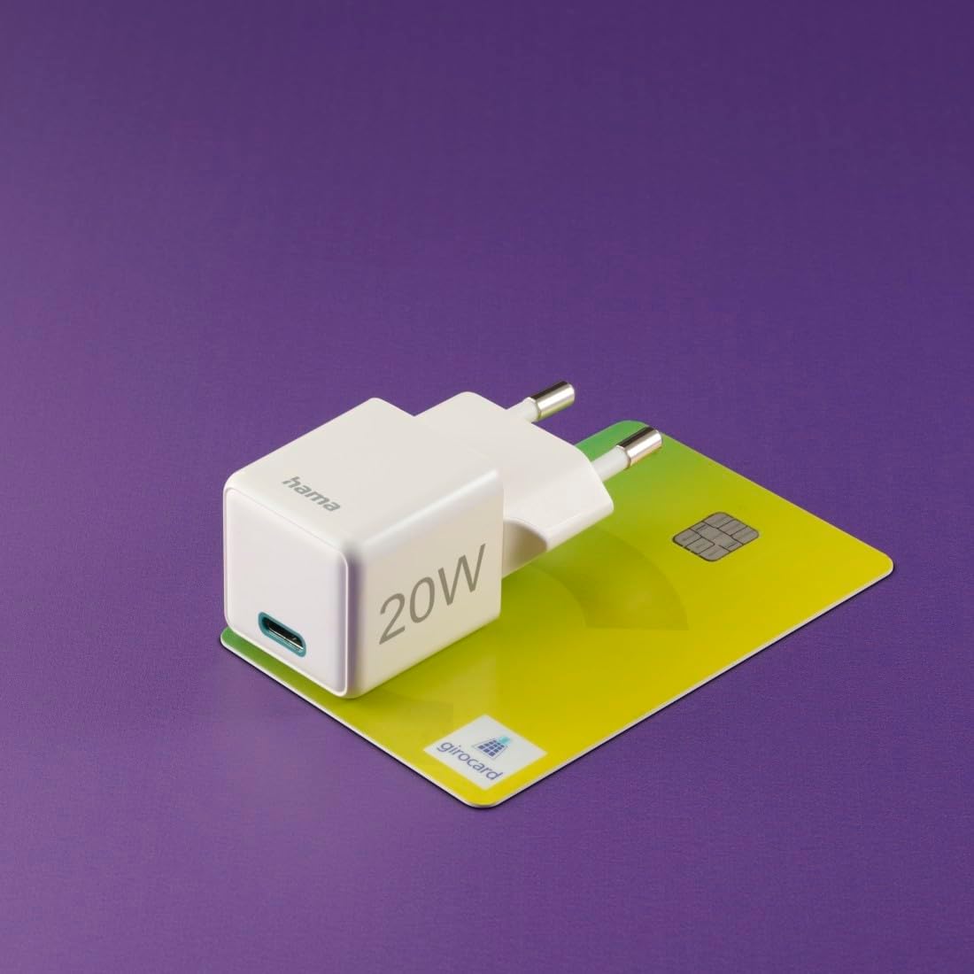 Hama Schnellladegerät mit USB-C (unterstützt Power Delivery und Qualcomm Quick Charge, 20 W, Super-Mini-Größe 2,75 x 2,75 x 2,90 cm, ideal für iPhone) weiß – Bild 7