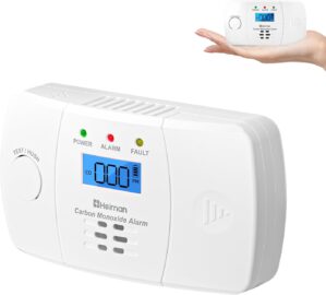 Heiman Kohlenmonoxidmelder mit LCD-...