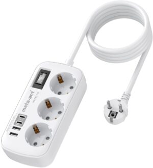 Steckdosenleiste mit USB 3,4 A 17 W...