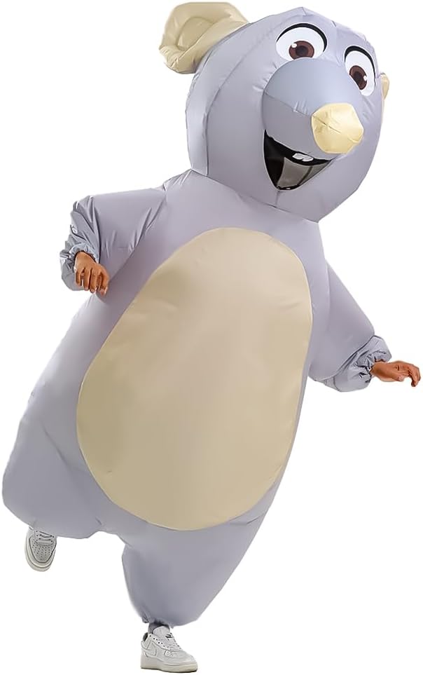 Aufblasbares Maus-Kostüm für Erwachsene, aufblasbares Maus-Kostüm, lustiges Halloween-Party-Cosplay-Kostüm – Bild 4