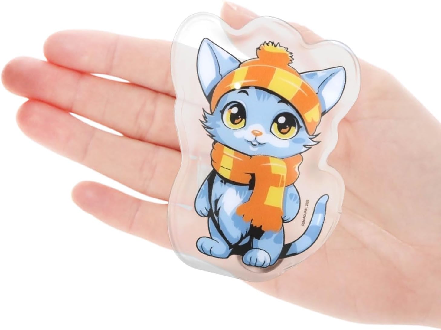 com-four® Taschenwärmer, wiederverwendbarer Handwärmer mit tollen Motiven für Kinder, Wärmekissen für kalte Tage und unterwegs, Wärme-Schnappkissen – Bild 6
