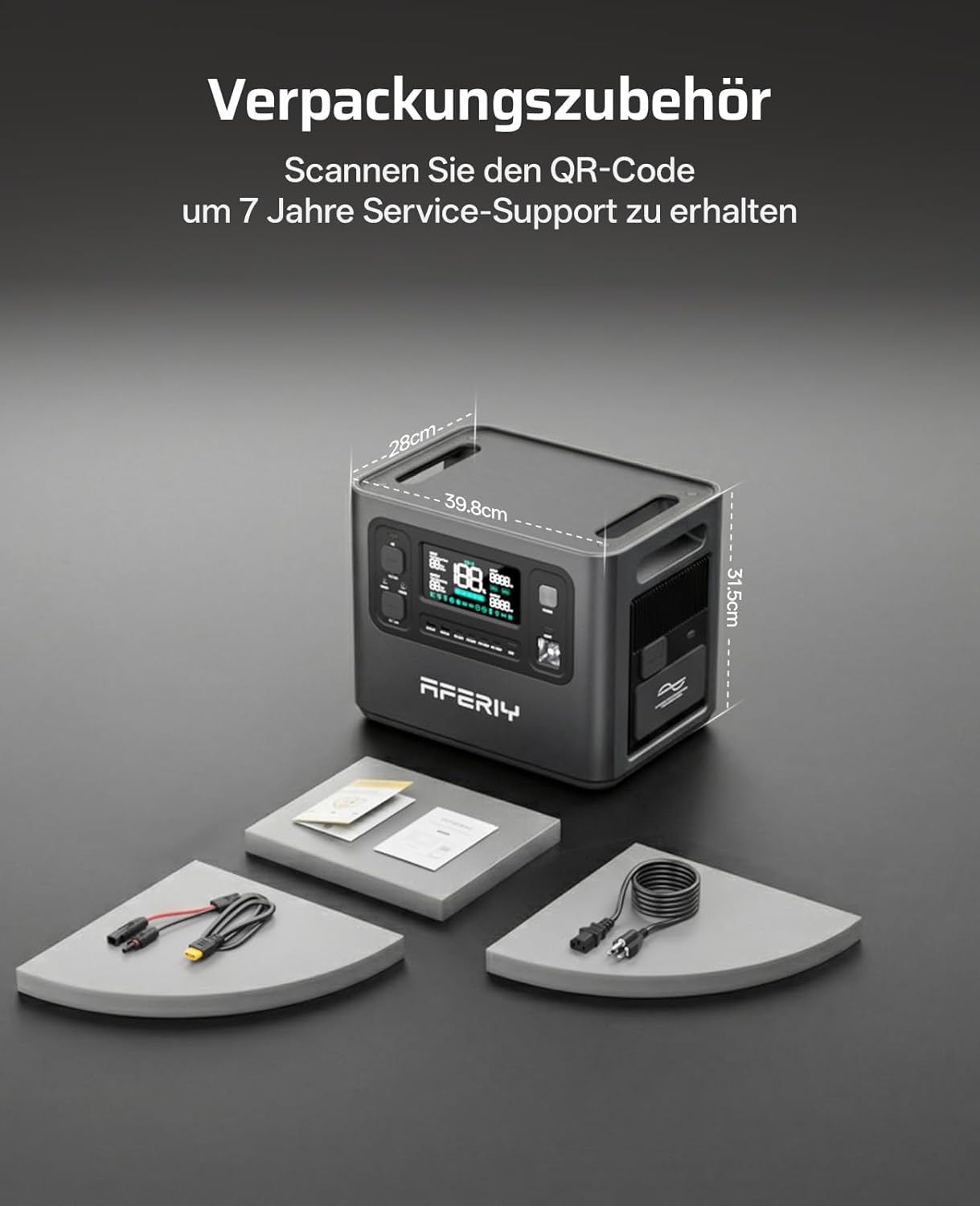 AFERIY 2048 Wh Tragbares Kraftwerk, 2800 W LiFePO4 in 1 Stunde Schnellladung, 13 Ausgänge, reine Sinuswelle 230 V, USV, erweiterbar auf 10,28 KWh, Solargenerator für Zuhause, Stromausfall, Reisen, Wohnmobil – Bild 9