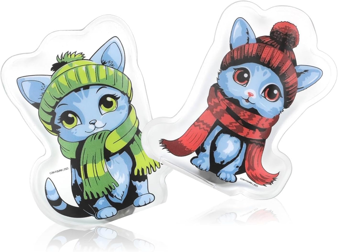 com-four® Taschenwärmer, wiederverwendbarer Handwärmer mit tollen Motiven für Kinder, Wärmekissen für kalte Tage und unterwegs, Wärme-Schnappkissen – Bild 8