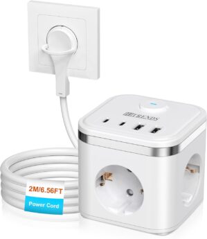 7-in-1-Steckdosenwürfel mit Kabel ...