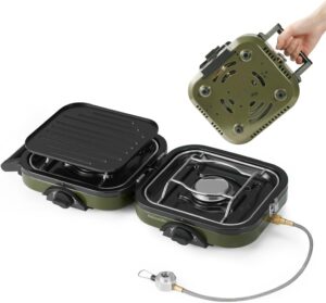 Naturehike 2-in-1-Gas-Campingkocher...