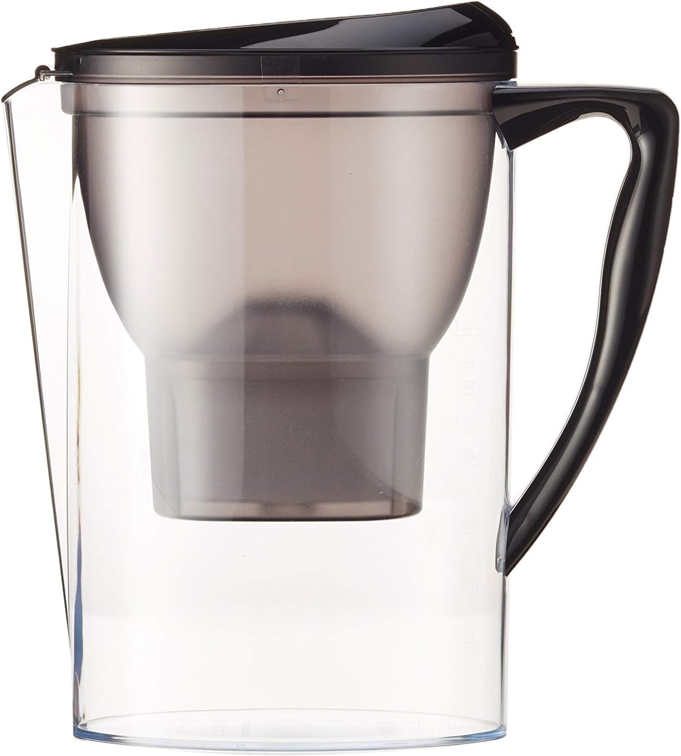 Amazon Basics Wasserfilter, 2,3 Liter, Schwarz