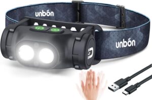 UNBON Stirnlampe LED wiederaufladba...