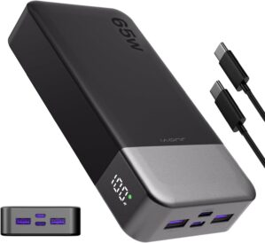JUOVI Power Bank 65 W, Power Bank 2...