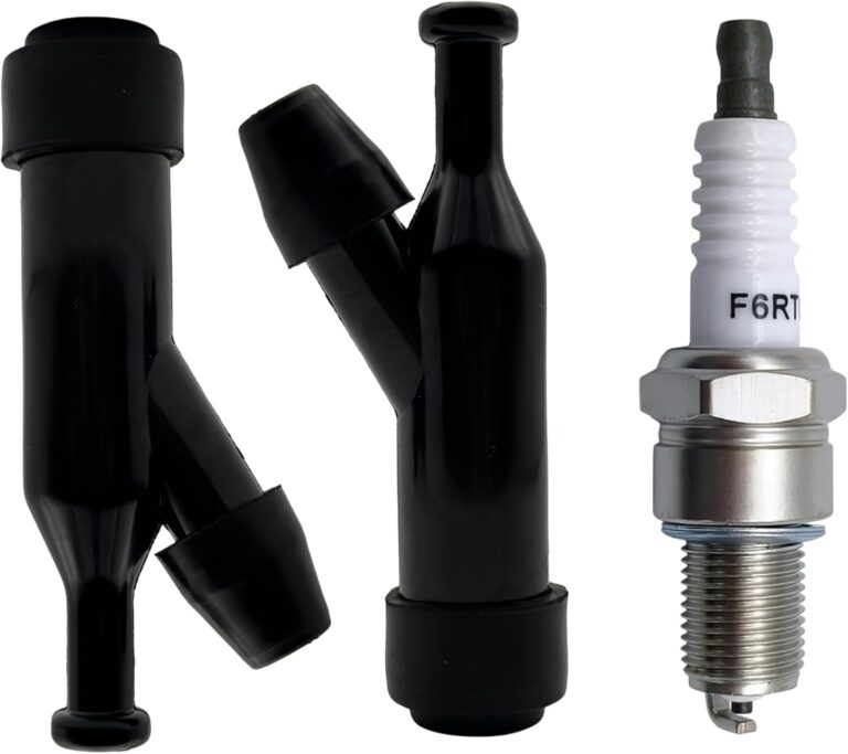 2 x Zündkerzenstecker + 1 x Zündkerze, passend für Honda GX120 GX160 GX200 GX390 Motoren, Stromgenerator, Tauchpumpen, Rasenmäher