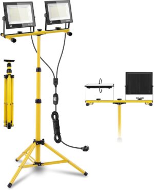 LED-Baustrahler mit Stativ, 200 W, ...