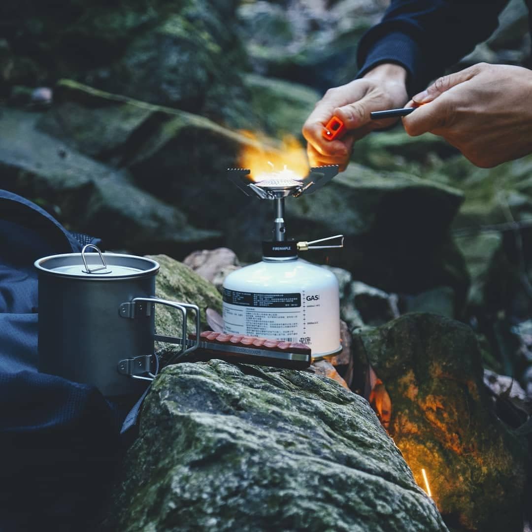 Fire-Maple Buzz Ultraleichter Mini-Campingkocher, kompakter Gaskocher zum Wandern, tragbarer Legierungsbrenner, 3100 W – Bild 7