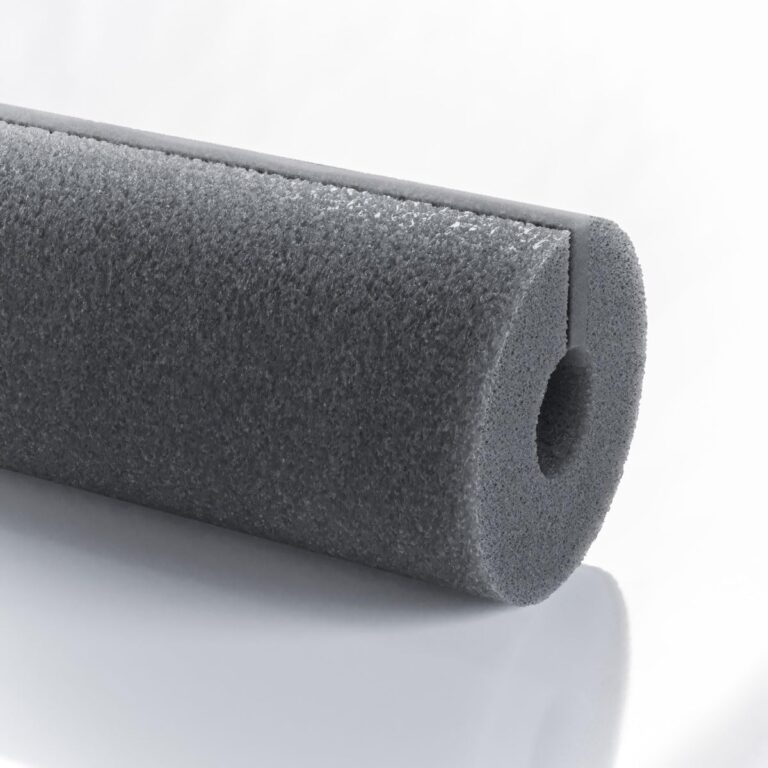 Bauhandel24-1 m Rohrisolierung selbstklebend Schaumstoff Rohrisolierung Heizungsrohre 20 mm Dämmstärke Ø 22 mm Rohrdurchmesser grau
