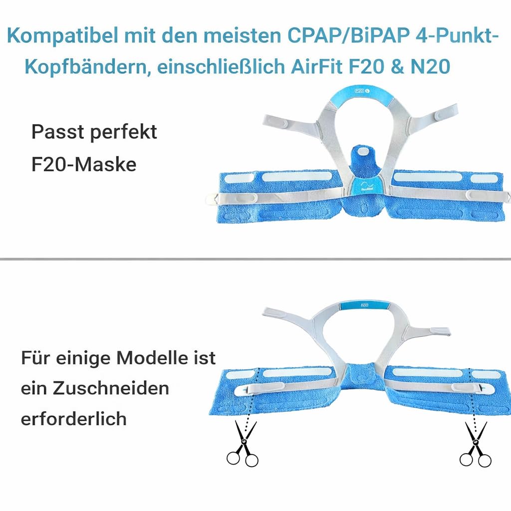 AVEEN CPAP-Nackenpolster, kompatibel mit den meisten CPAP/BiPAP-Kopfhalterungen, inklusive ResMed AirFit F20- und N20-Masken – Bild 3