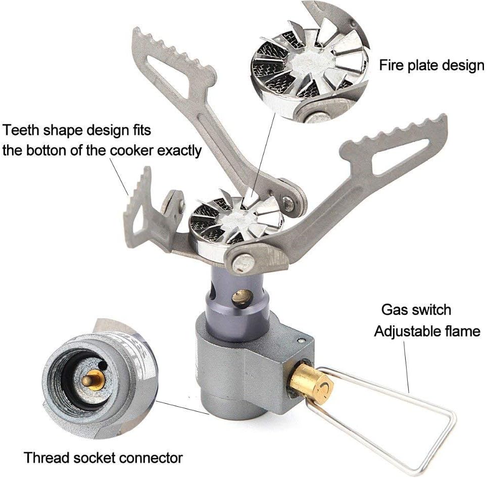 BRS Nur 25 g BRS Ultraleichter Kocher BRS-3000T Titanlegierung Campingkocher Gaskocher Outdoor-Kocher Outdoor-Kocher Gaskocher Tragbares Miniatur-Picknick … – Bild 2