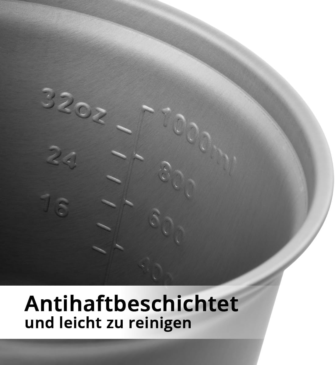 STAHLWERK Camping-Kochtopf-Set, 4-teilig, Aluminium, Outdoor-Kochgeschirr mit Antihaftbeschichtung, Camping-Kochset mit Töpfen und Deckel, Outdoor-Topf-Set, Camping-Geschirr – Bild 4
