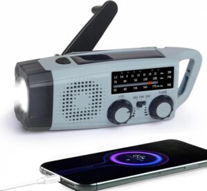 Notfall Radio, 2000mAh Akku Kurbelr...