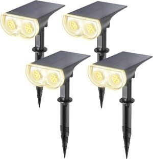 Linkind LED-Solar-Gartenleuchten, S...