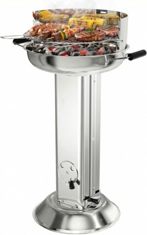 TLGREEN Edelstahl Holzkohlegrill we...