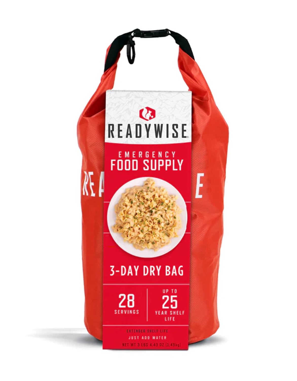 ReadyWise, 28 Portionen, Frühstück, Mittag- und Abendessen, Trockenbeutel zum Mitnehmen, gefriergetrocknet, bis zu 25 Jahre Haltbarkeit, Notfallnahrung, 3 Tage für 1 Person