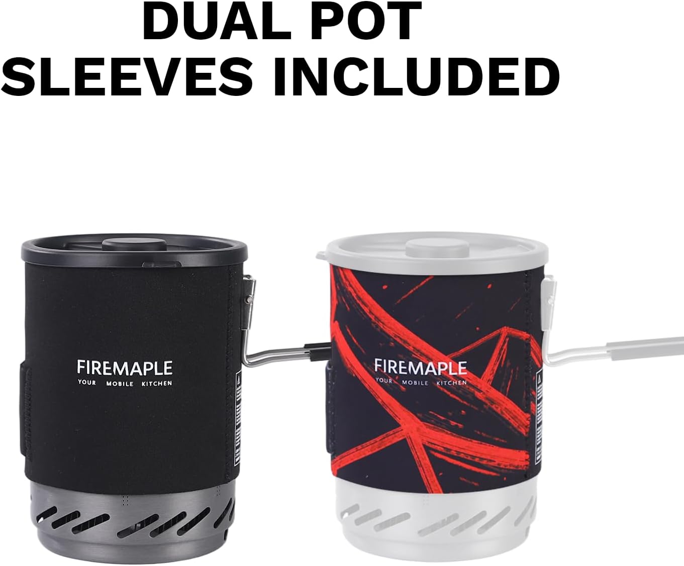 Fire-Maple „X1 Pro“ Campingkocher-Set, ultraleichtes Rucksack-Kochersystem mit Topf und Gasstrahlbrenner, Upgrade mit Klappgriff, tragbares Kochset für Camping, Trekking, Wandern – Bild 6
