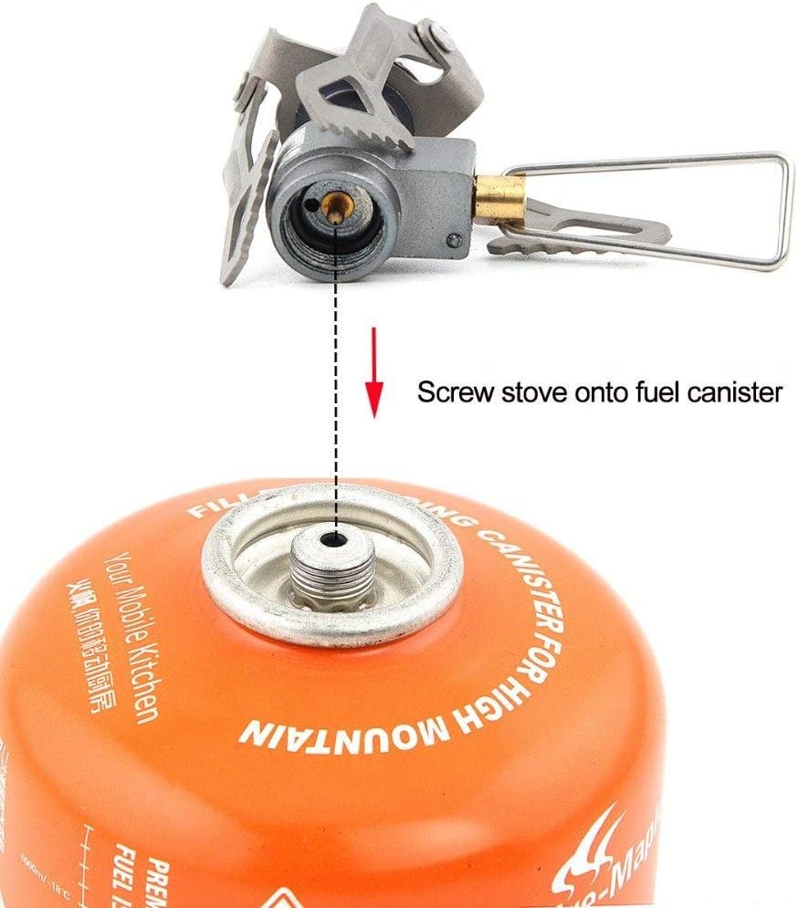 BRS Nur 25 g BRS Ultraleichter Kocher BRS-3000T Titanlegierung Campingkocher Gaskocher Outdoor-Kocher Outdoor-Kocher Gaskocher Tragbares Miniatur-Picknick … – Bild 3