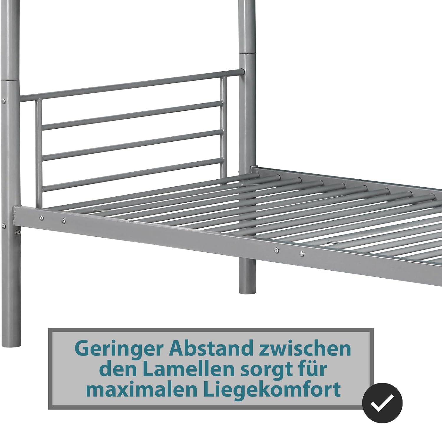 Etagenbett BB Sport, Etagenbett aus Metall, Liegefläche 90 x 200 cm, teilbar in zwei Einzelbetten – Bild 5