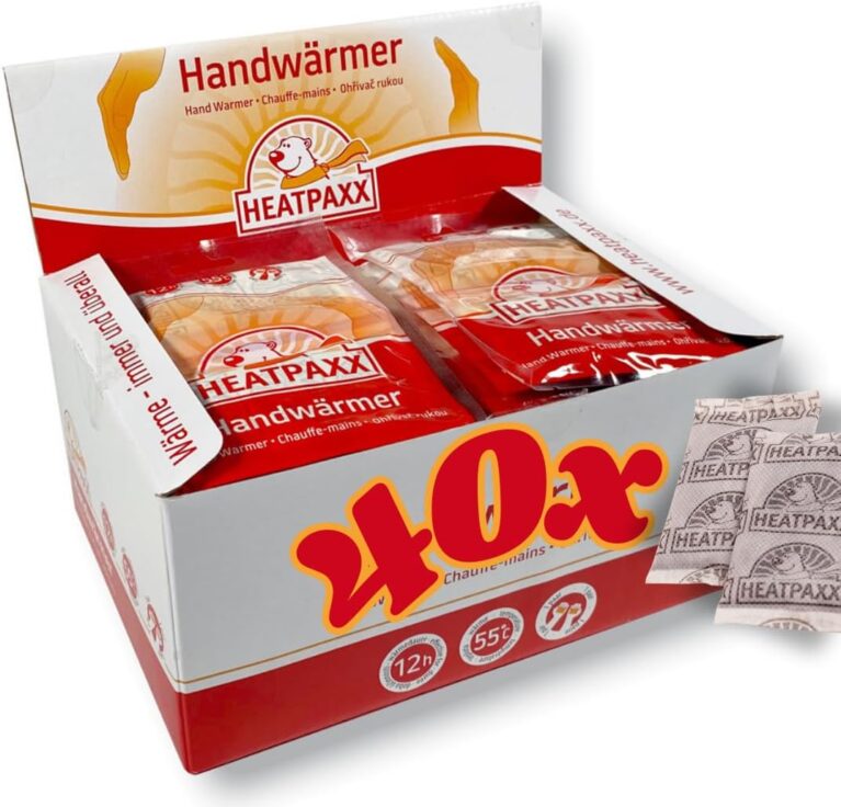 HeatPaxx Handwärmer – Luftaktivierte Einweg-Wärmepads für Outdoor, Wintersport & Alltag – Bis zu 12 Stunden Wärme – Verschiedene Packungsgrößen