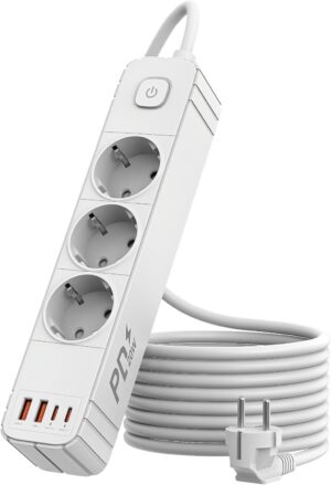 Steckdosenleiste mit USB C PD 20W, ...