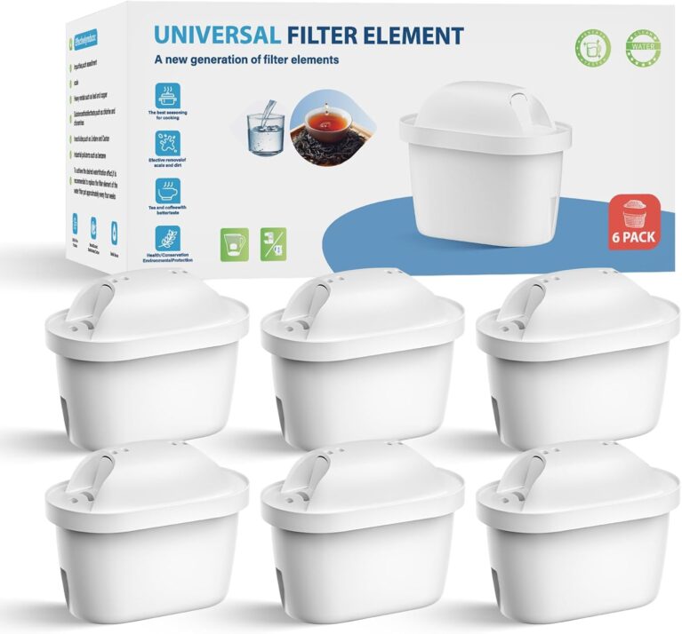 Wasserfilterkartuschen, Ersatz für Brita Maxtra Pro Marella Maxtra Plus, Filtert Kalk, Wasserkocher-Filterkartuschen, kompatibel mit Brita All-in-1 (6, 6P)