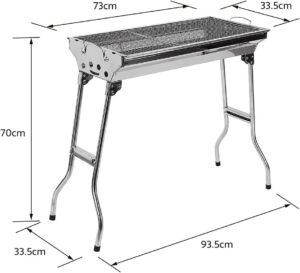 OHMG Holzkohlegrills XXL, tragbarer...