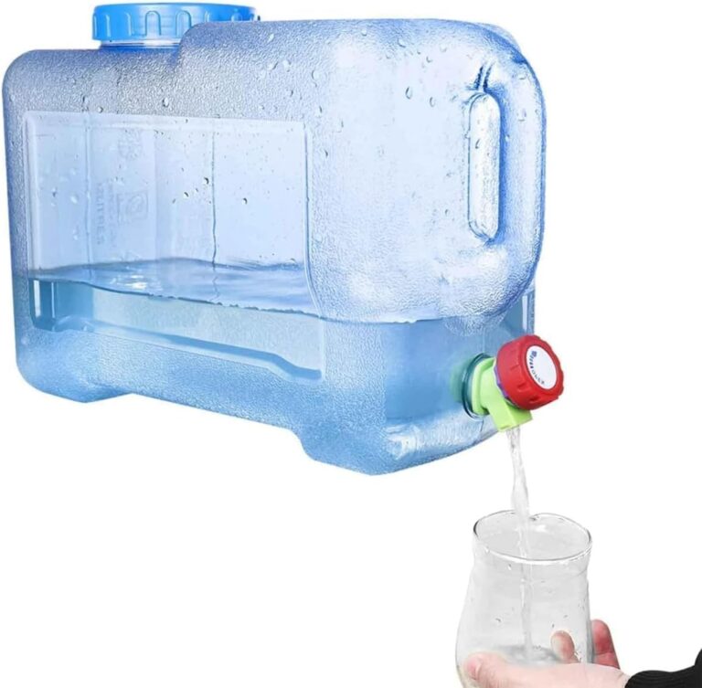 Trintion Wasserkanister mit Wasserhahn und Schraubdeckel, Wasserbehälter, Trinkwasserbehälter, Wassertank für Wandern, Camping, Picknick, Wohnwagen