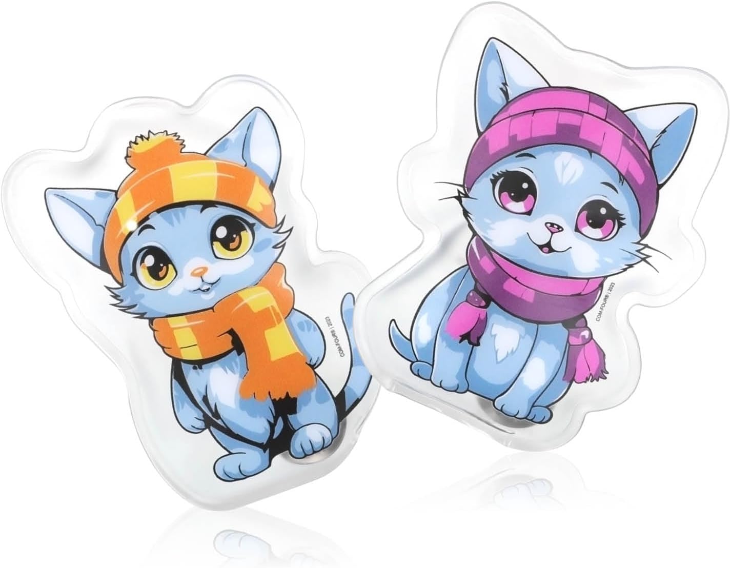 com-four® Taschenwärmer, wiederverwendbarer Handwärmer mit tollen Motiven für Kinder, Wärmekissen für kalte Tage und unterwegs, Wärme-Schnappkissen – Bild 7