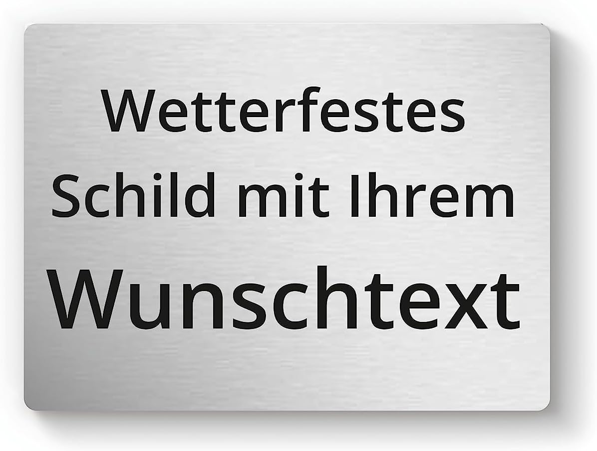 Schild selbst gestalten, individuelles Schild für den Außenbereich als Name, Hausnummer & Straßenname, Hausnummernschild, Namensschild, Firmenschild, personalisiert & wetterfest – Bild 7