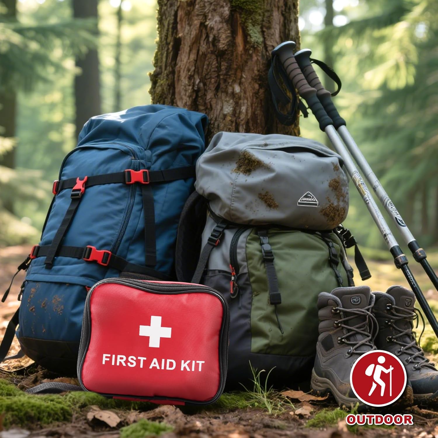 Premium Mini Erste Hilfe Set,Mini Reiseapotheke Set,Verbandskasten,Kompaktes Erste Hilfe Set Outdoor, Notfallset Klein für Outdoor Zuhause,Sport,Motorrad,Camping,Auto,Reise,Fahrrad Wandern Notfall – Bild 8