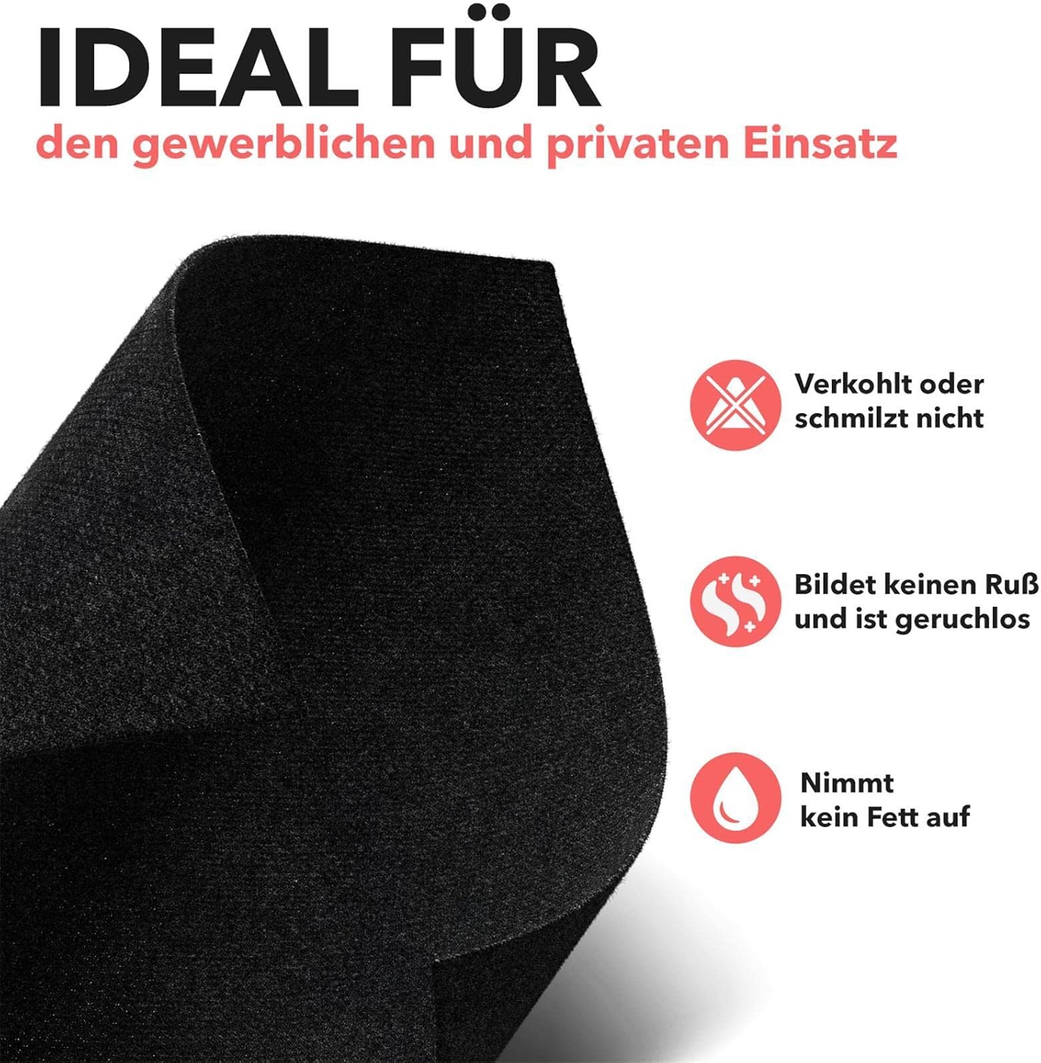 EVOCAMP Feuerfeste Unterlage 30 x 30 cm, hitzebeständig bis 982 °C, feuerfestes Gewebe, ideal als Brandschutzmatte oder als Grillmatte, Hitzeschutzmatte nicht brennbar, feuerfeste Platte, Brandschutz – Bild 6