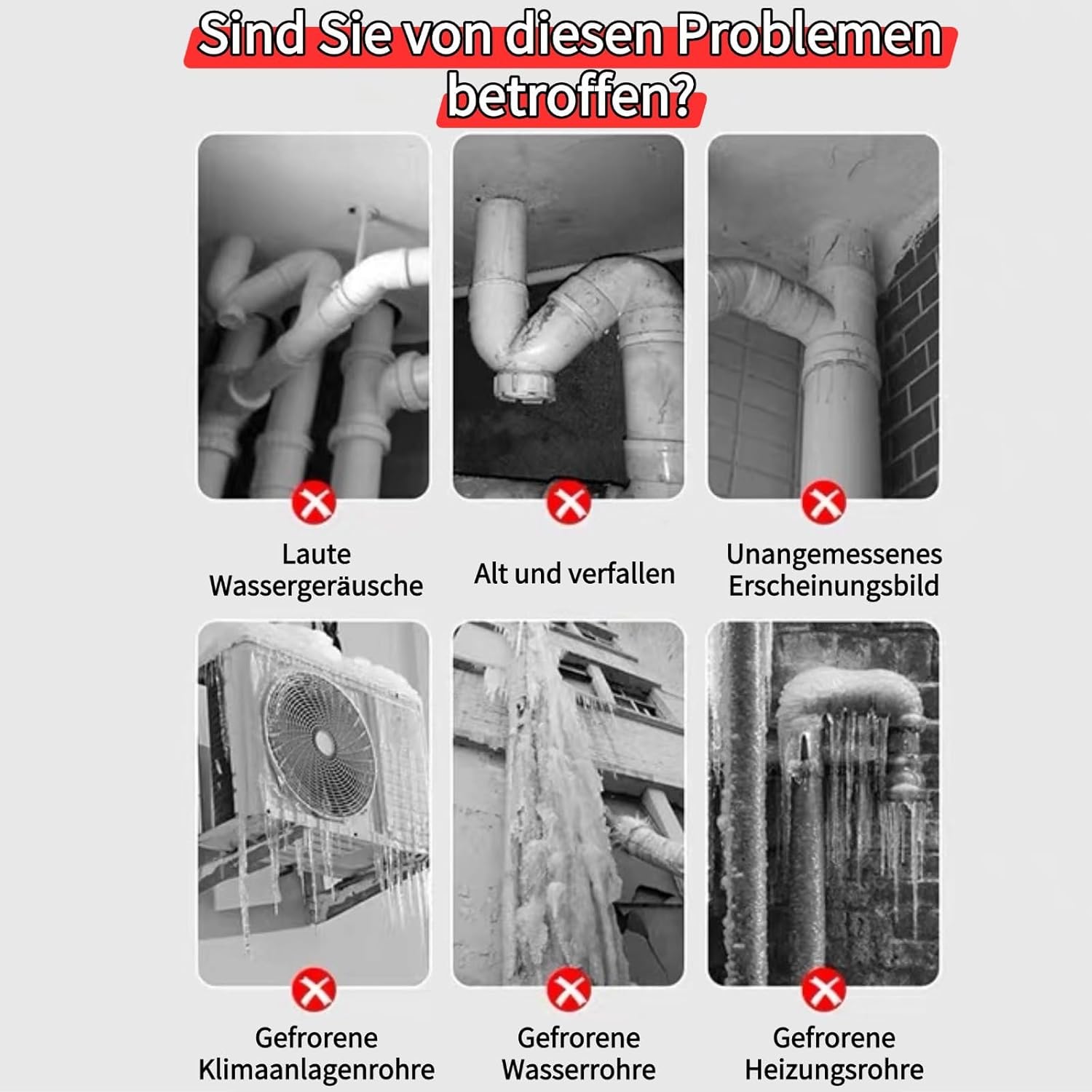 8cmx5m Rohrisolierung Außenbereich, selbstklebende Dämmung mit Lärmreduzierung NBR Isolierung Schaumstoff zum Wickeln Heizrohr Isolierung für Heizung und Sanitär für Heizungsrohr Kupferrohr (Schwarz) – Bild 4